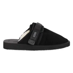Svarte Sandaler med Shearling Fôr