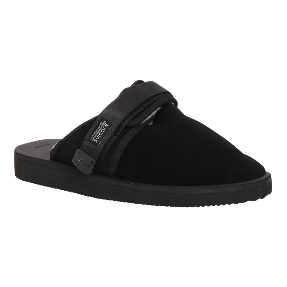 Svarte Sandaler med Shearling Fôr