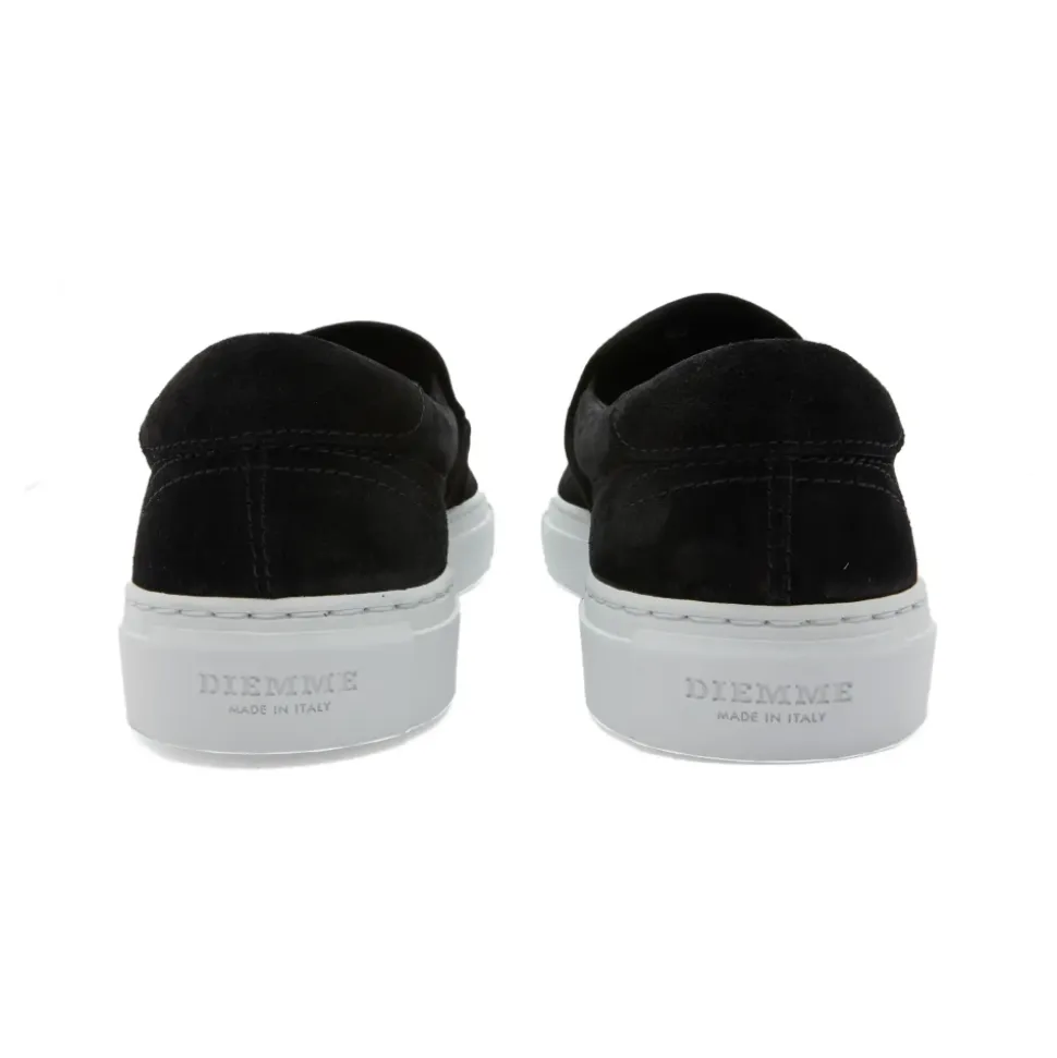 Svarte Semskede Slip-On Sneakers