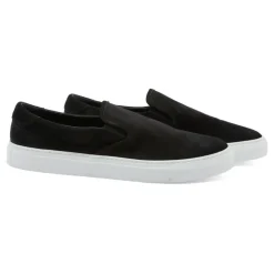 Svarte Semskede Slip-On Sneakers