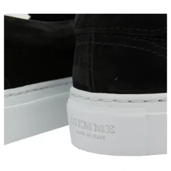 Svarte Semskede Slip-On Sneakers