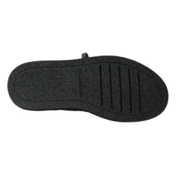 Svarte skinn slip-on ankelstøvler