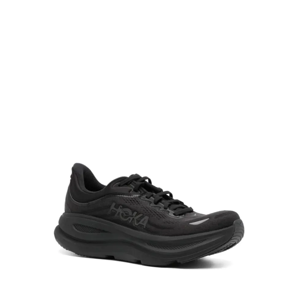 Svarte Sneakers med 3D Krage