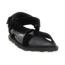 Svart Logo Sandal