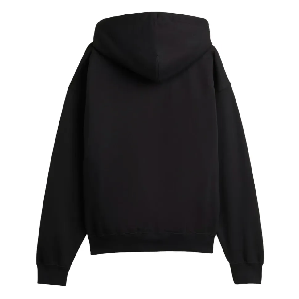 Svart Oversized Hettegenser Pullover Sweater