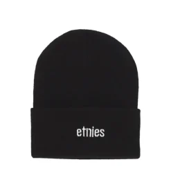 Svart Stencil Beanie Lue