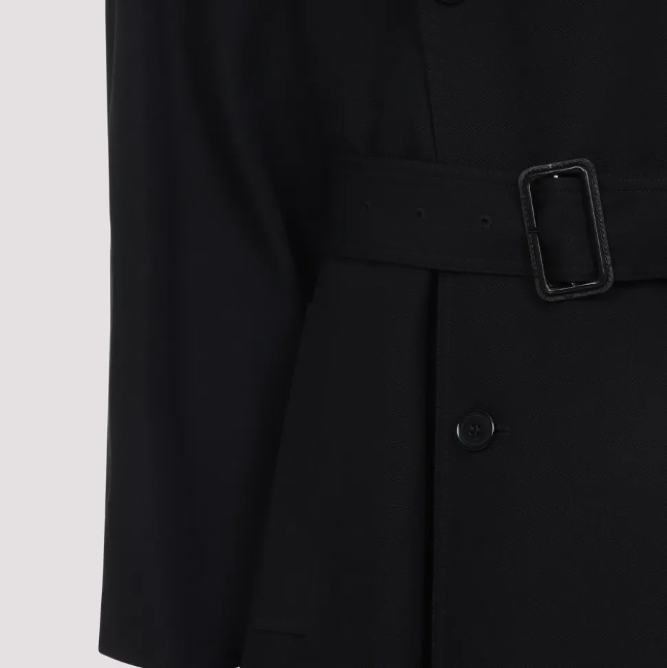 Svart Ullfrakk AW25