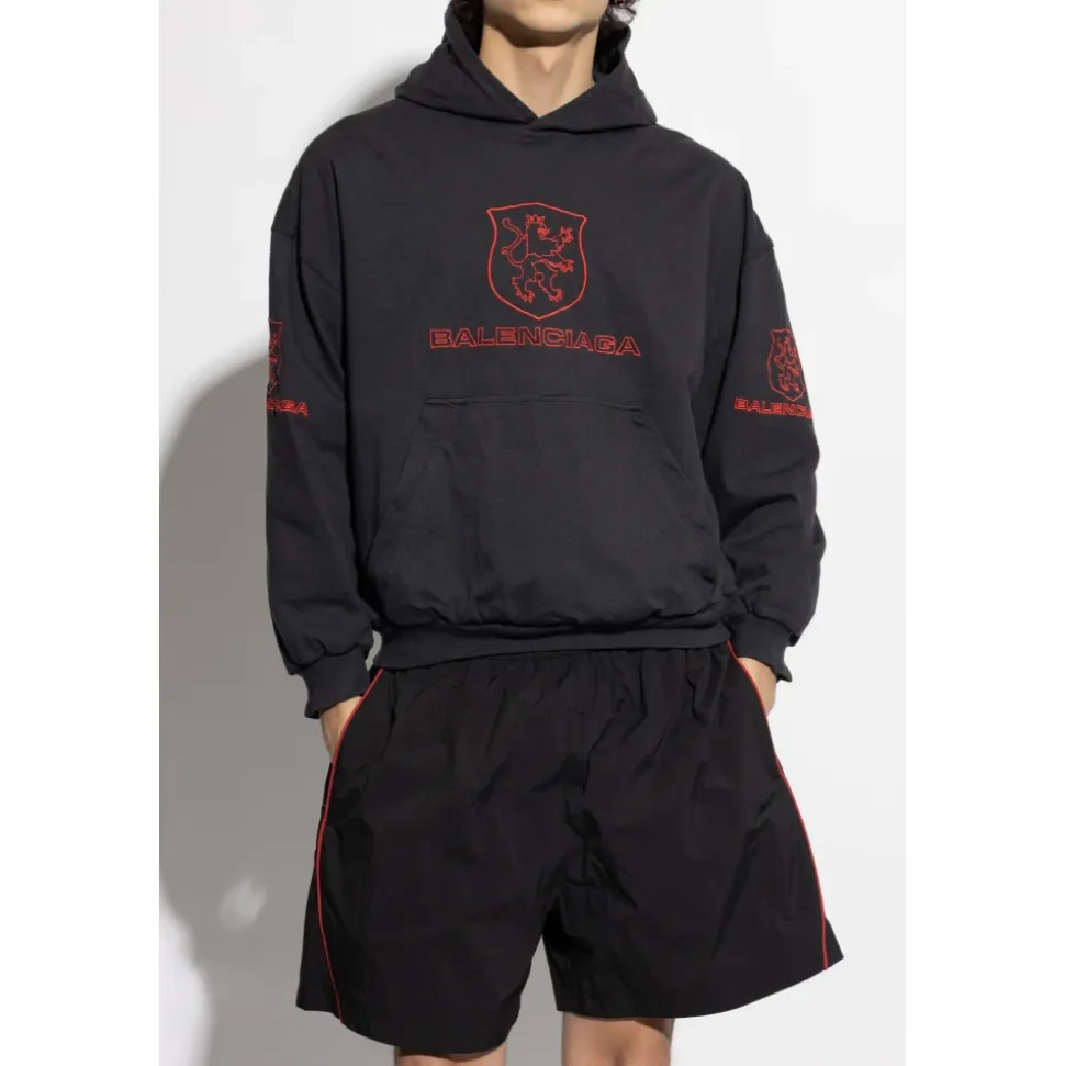 Sweatshirt med krøllete effekt