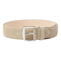 Taupe Semsket Belte for Menn