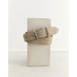 Taupe Semsket Belte for Menn