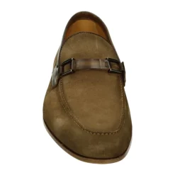 Taupe Slip-On Skinn Sko