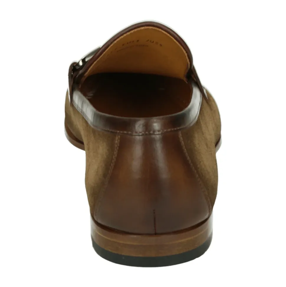 Taupe Slip-On Skinn Sko