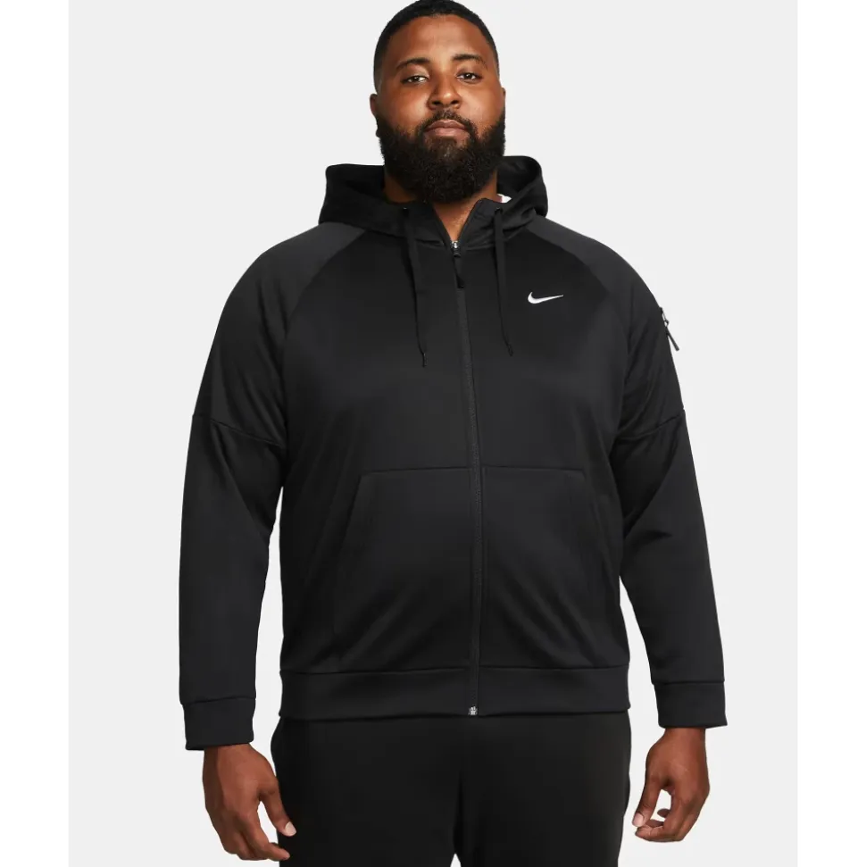 Therma-FIT Fleece Fitnessgenser med hel glidelås