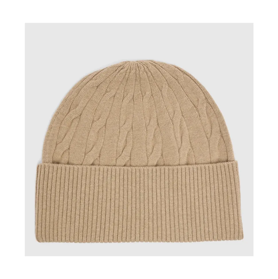 TH Flag Cable Knit Beanie
