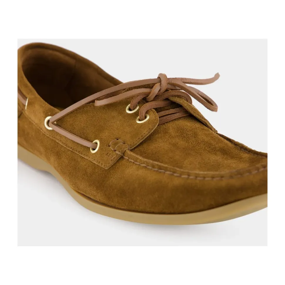 Tobakkbrun Semskede Loafers
