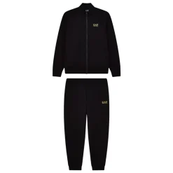 Tracksuit med glidelås og brystlogo
