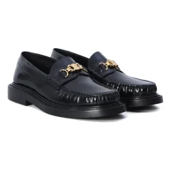 Triomphe Loafers med Gull-tone Logo