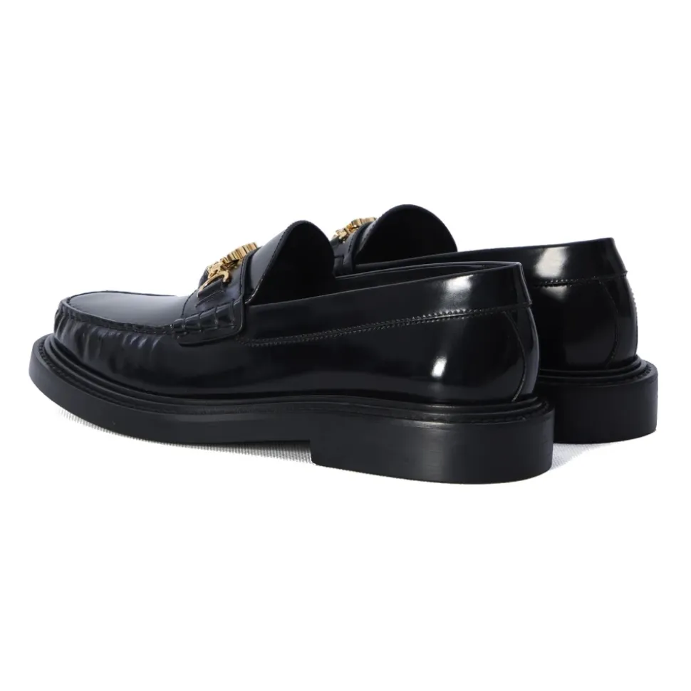 Triomphe Loafers med Gull-tone Logo
