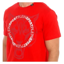 T-skjorte med korte ermer og merkeprint