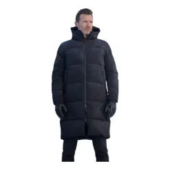 Ultra Varm Svart Parka Kåpe