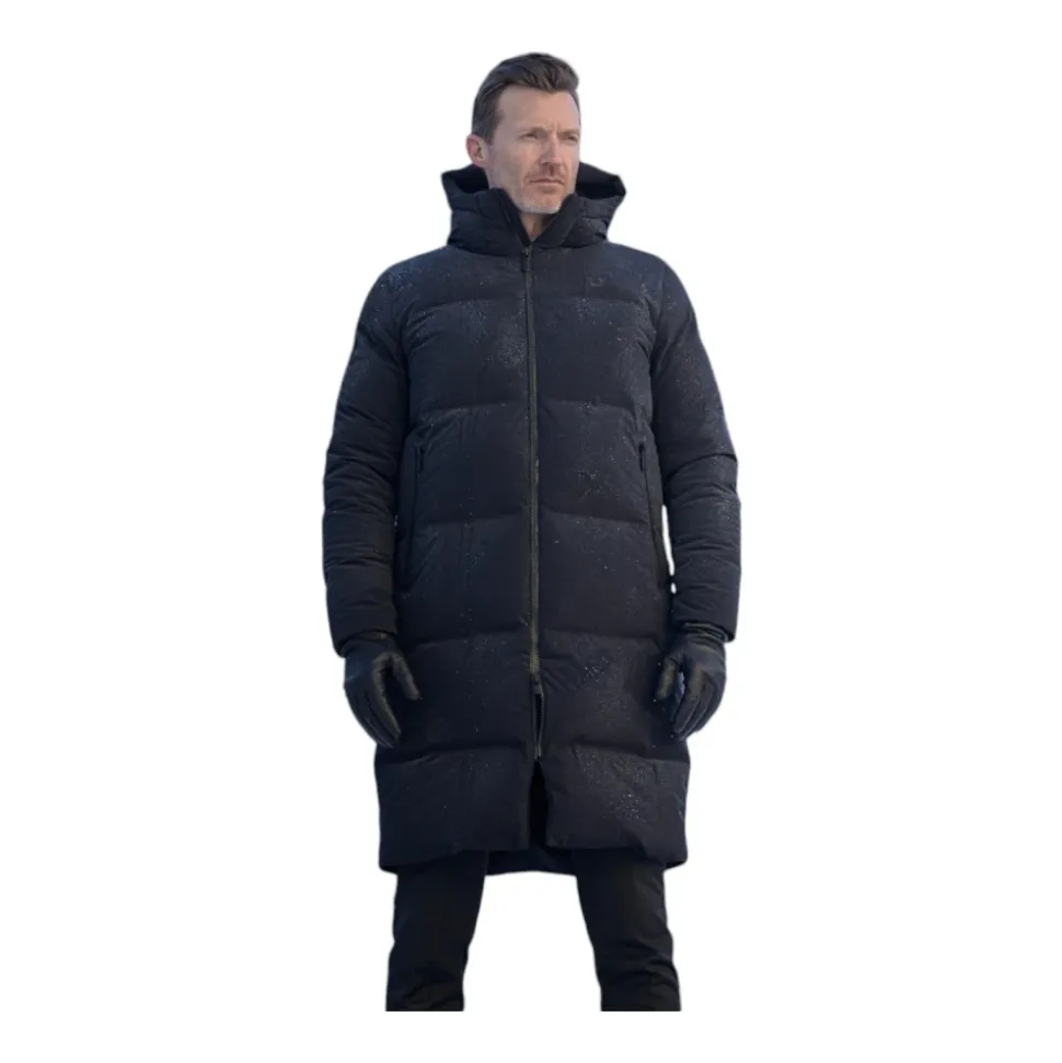 Ultra Varm Svart Parka Kåpe
