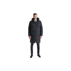 Ultra Varm Svart Parka Kåpe