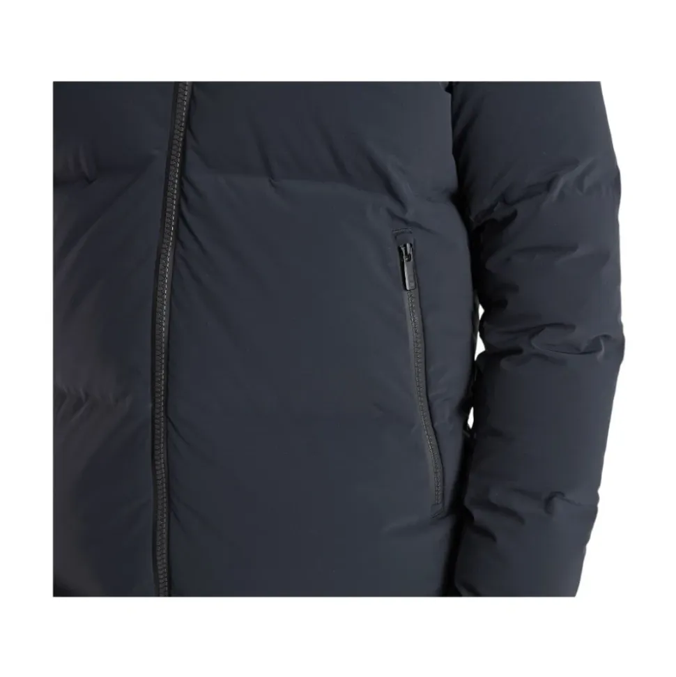Ultra Varm Svart Parka Kåpe