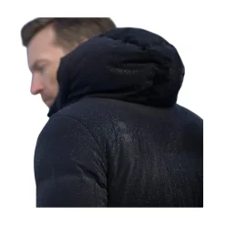 Ultra Varm Svart Parka Kåpe