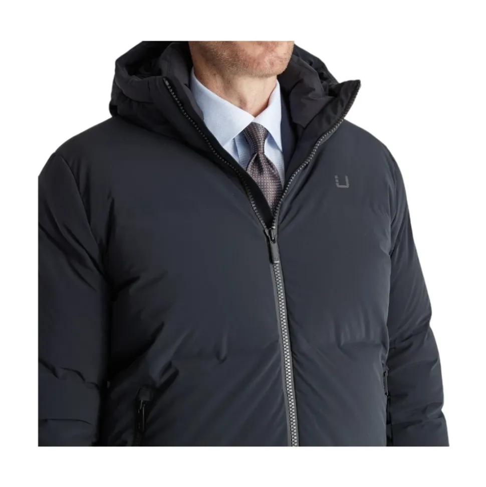 Ultra Varm Svart Parka Kåpe