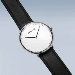 Unisex Klokke Ultra Slim 39 mm Stropp Kalveskinn 15739-404