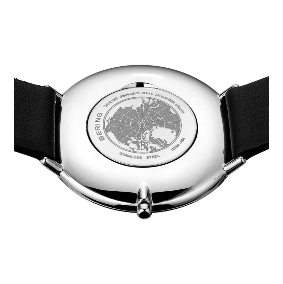 Unisex Klokke Ultra Slim 39 mm Stropp Kalveskinn 15739-404