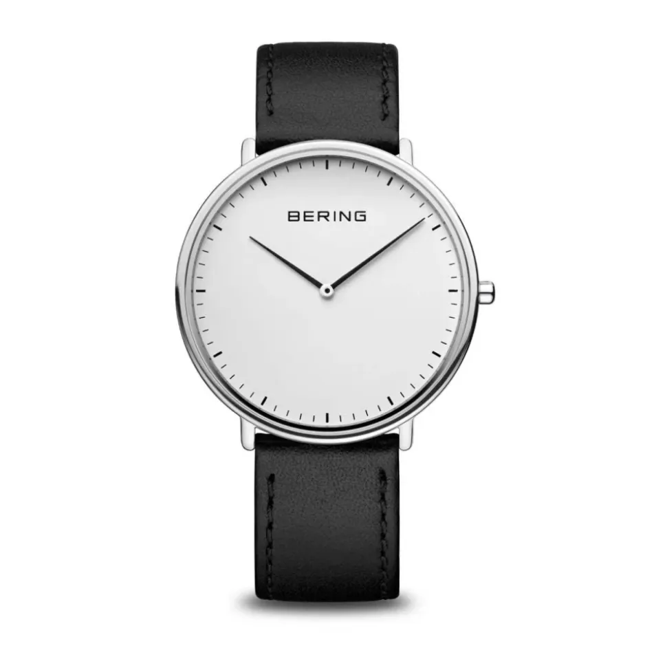 Unisex Klokke Ultra Slim 39 mm Stropp Kalveskinn 15739-404