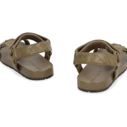 Vevd Lær Sandaler