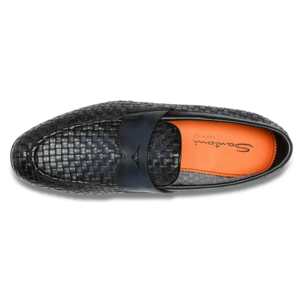 Vevet Lærlos Penny Loafer