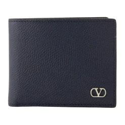 VLogo Signature Grainy Calfskin Wallet