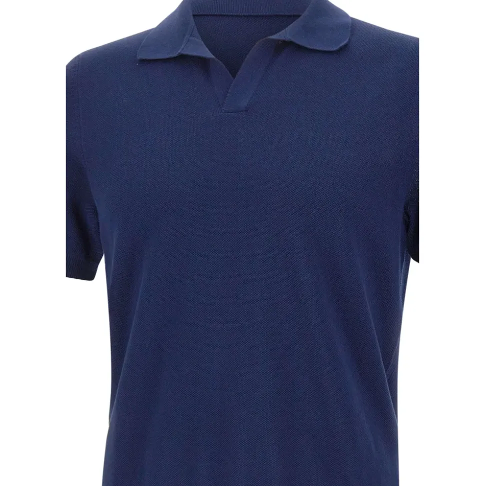 V-neck Polo-Collar T-skjorte