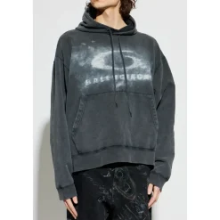 Washed Crayon Loop Oversized Hettegenser